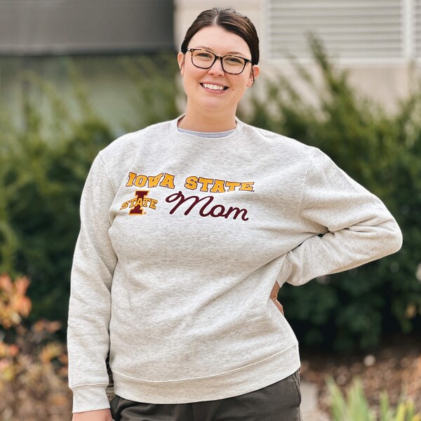 College House 2024 I State Mom Oatmeal Crewneck